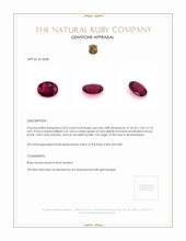 3.02 Ct. Ruby from Mozambique Appraisal