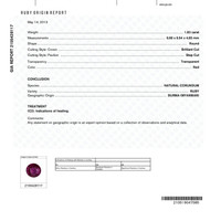 1.83 Ct. Ruby from Burma (Myanmar) Scan Report