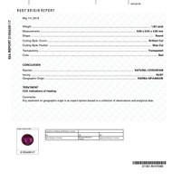 1.83 Ct. Ruby from Burma (Myanmar) Scan Report