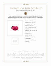 0.80 Ct. Pinkish Red Ruby from Thailand Scan Report