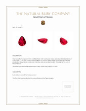 4.02 Ct. Ruby from Mozambique Appraisal