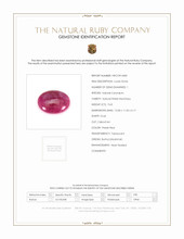 9.63 Ct. Cabochon Ruby from Burma (Myanmar) Scan Report