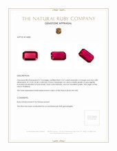 5.67 Ct. Ruby from Thailand Appraisal