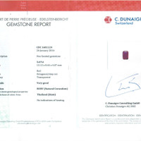 5.67 Ct. Ruby from Thailand Scan Report