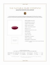 0.94 Ct. Ruby from Mozambique Scan Report