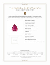 0.84 Ct. Ruby from Mozambique Scan Report