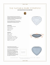 0.97 Ct. Ruby from Mozambique 3 D Scan Report