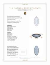 0.64 Ct. Ruby from Mozambique 3 D Scan Report