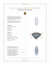 0.66 Ct. Ruby from Mozambique 3 D Scan Report