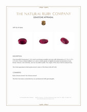 1.05 Ct. Purplish Red Ruby from Burma (Myanmar) Appraisal