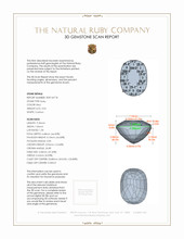 3.02 Ct. Ruby from Mozambique 3 D Scan Report