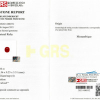 5.04 Ct. Ruby from Mozambique Scan Report
