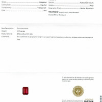 2.17 Ct. Ruby from Burma (Myanmar) Scan Report