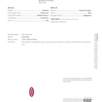 2.29 Ct. Ruby from Madagascar Scan Report