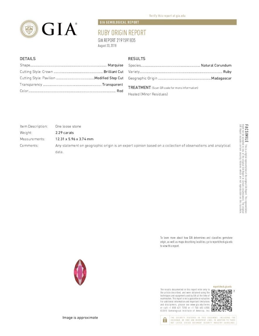 2.29 Ct. Ruby from Madagascar
