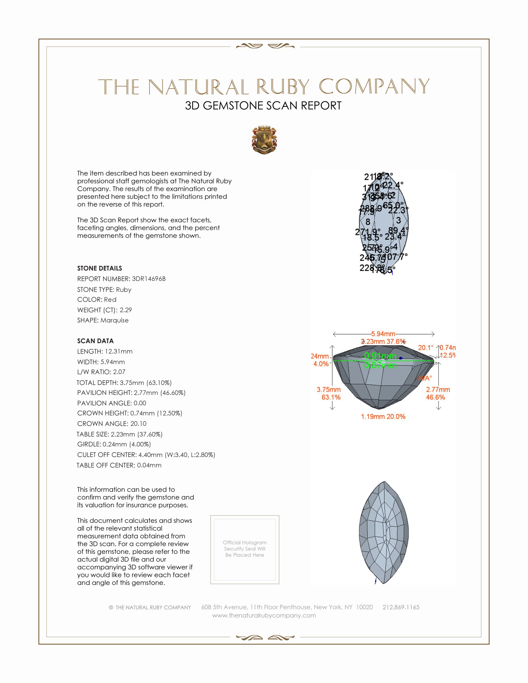 2.29 Ct. Ruby from Madagascar