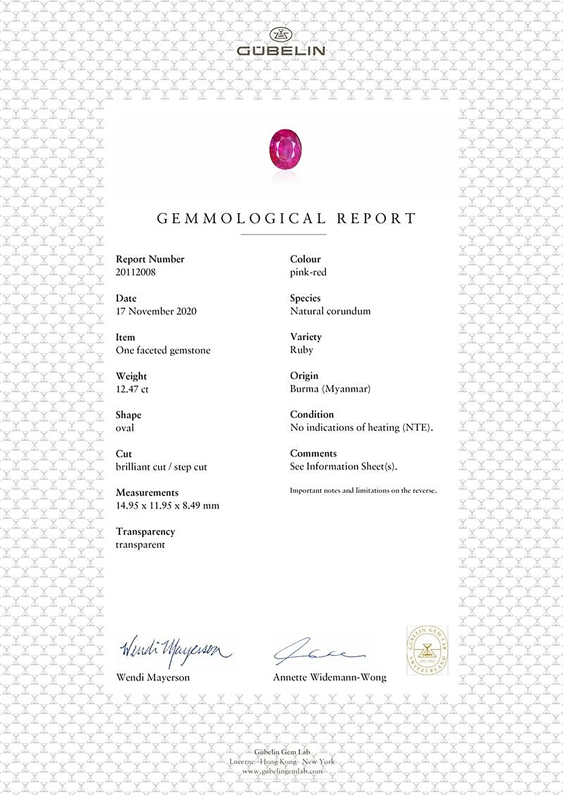 12.46 Ct. Ruby from Burma (Myanmar)