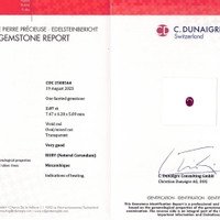 2.07 Ct. Ruby from Mozambique Scan Report
