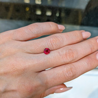 0.82 Ct. Ruby from Mozambique Life Style