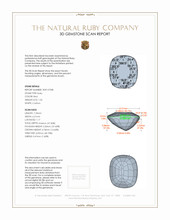 1.56 Ct. Ruby from Mozambique 3 D Scan Report