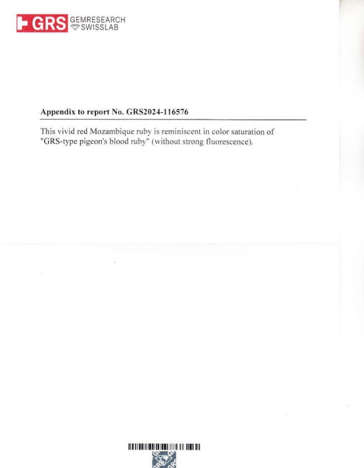 2.18 Ct. Ruby from Mozambique