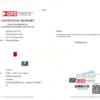 3.03 Ct. Ruby from Madagascar Scan Report