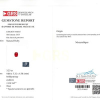 3.23 Ct. Ruby from Mozambique Scan Report