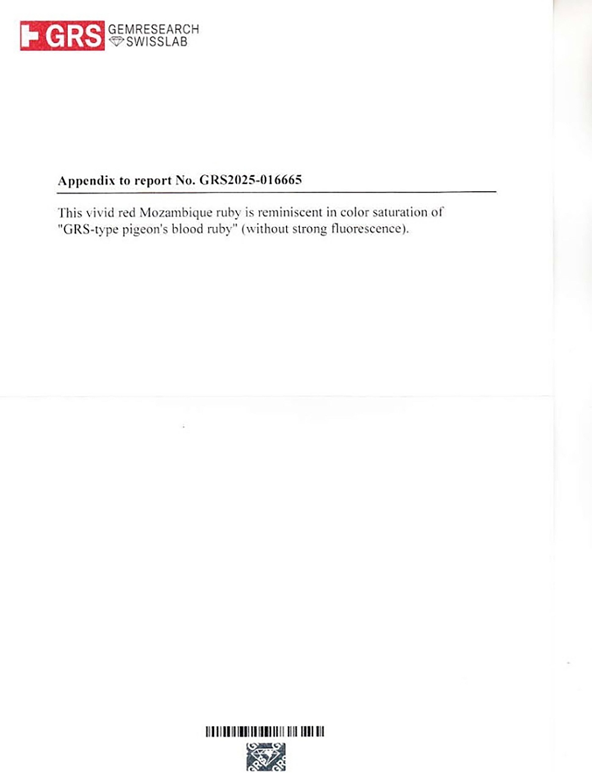 3.23 Ct. Ruby from Mozambique