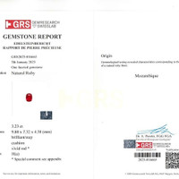 3.23 Ct. Ruby from Mozambique Scan Report