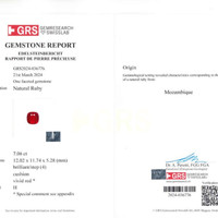 7.06 Ct. Ruby from Mozambique Scan Report