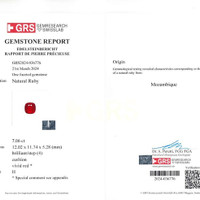 7.06 Ct. Ruby from Mozambique Scan Report