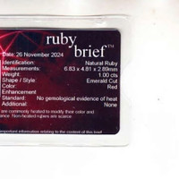 1.00 Ct. Ruby from Mozambique Scan Report