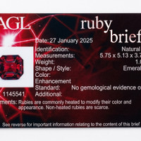1.04 Ct. Ruby from Mozambique Scan Report