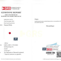 1.08 Ct. Ruby from Mozambique Scan Report