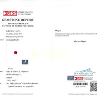 1.08 Ct. Ruby from Mozambique Scan Report