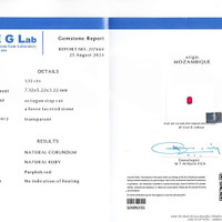 1.13 Ct. Ruby from Mozambique Scan Report