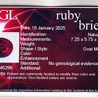 1.20 Ct. Ruby from Mozambique Scan Report