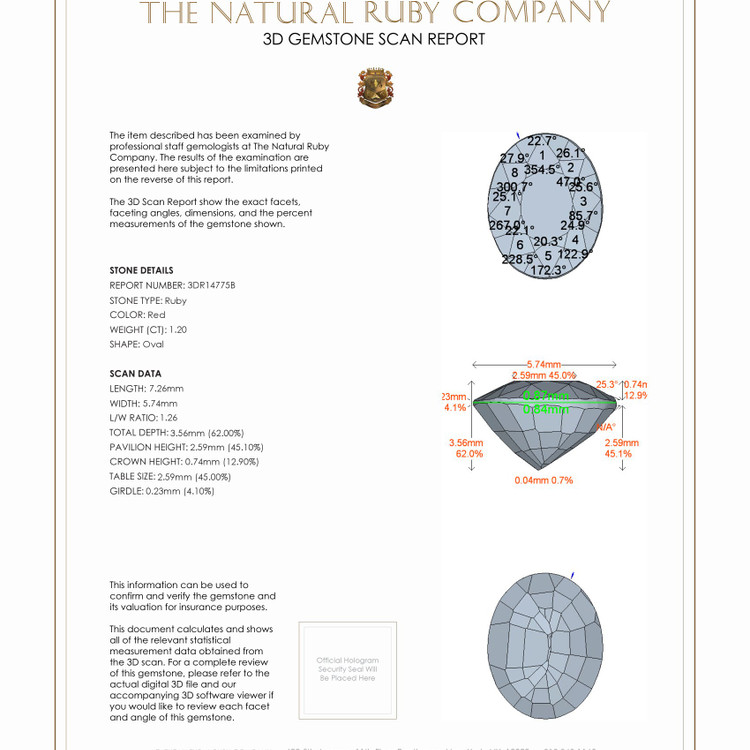 1.20 Ct. Ruby from Mozambique