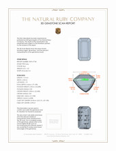 1.23 Ct. Ruby from Mozambique 3 D Scan Report