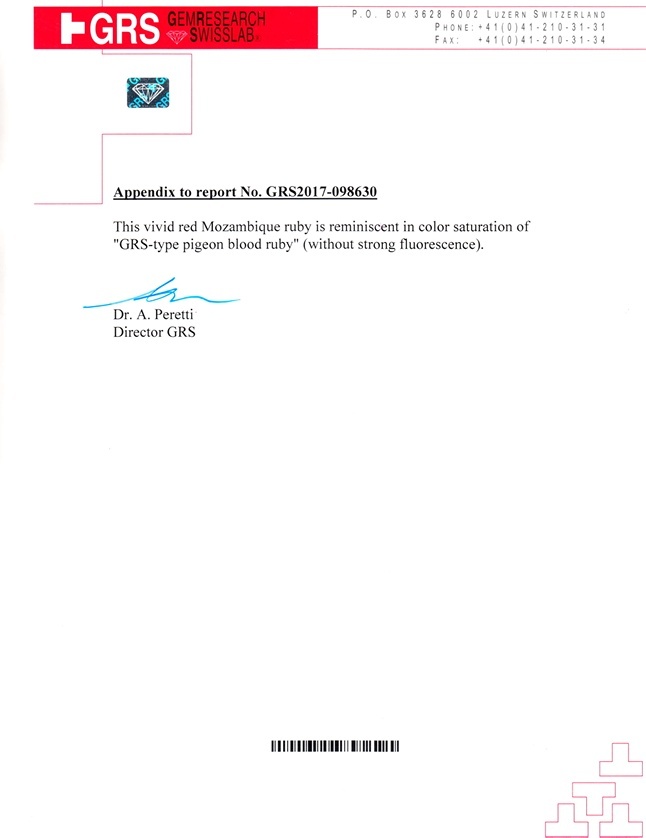 1.54 Ct. Ruby from Mozambique