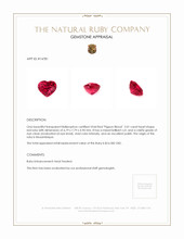 2.01 Ct. Ruby from Mozambique Appraisal