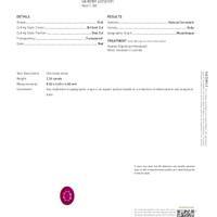 2.26 Ct. Ruby from Mozambique Scan Report