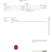 2.33 Ct. Ruby from Burma (Myanmar) Scan Report