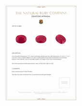7.07 Ct. Ruby from Mozambique Appraisal