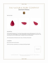 4.77 Ct. Ruby from Mozambique Appraisal