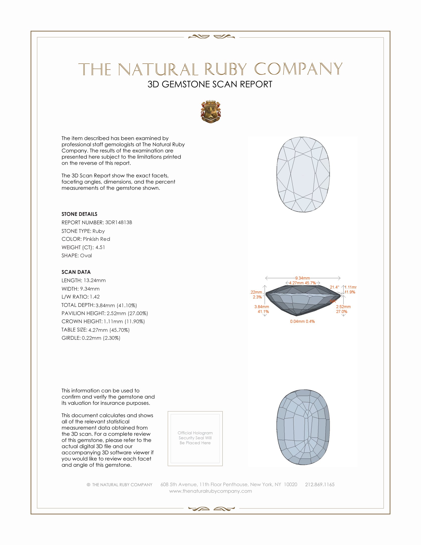 4.51 Ct. Ruby from Mozambique