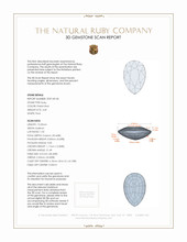3.49 Ct. Ruby from Mozambique 3 D Scan Report