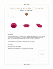 4.56 Ct. Ruby from Mozambique Appraisal