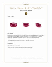 6.04 Ct. Purplish Red Ruby from Mozambique Appraisal