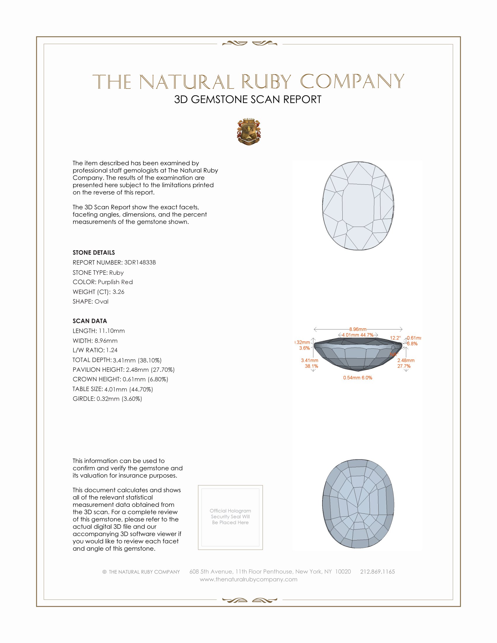 3.26 Ct. Ruby from Mozambique